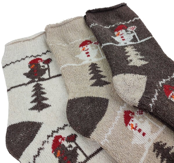 3X HERRE ALPACA SOKKER TYK ULD ALPACA VARM TERMO Z1 39-42