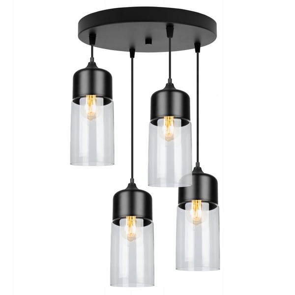 HÆNGENDE LOFTSLAMPE, GLASPLAFON, LED-LAMPE