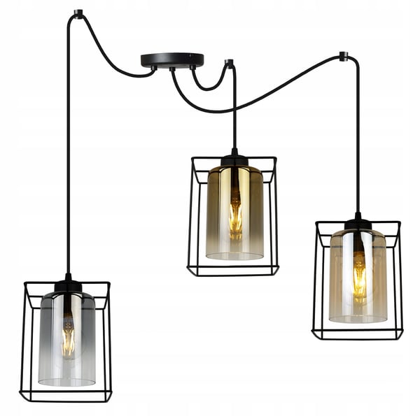 MODERNE ELEGANT HÆNGELAMPE MED GLASSKÆRM