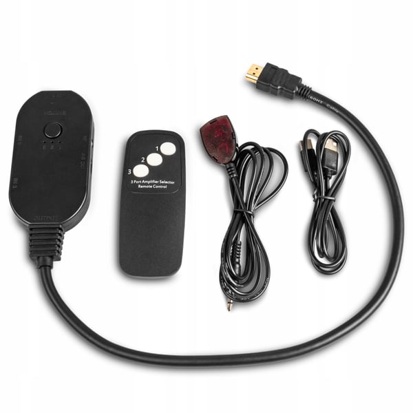 HDMI-SWITCH 2.1 3x1 SWITCH 8K 4K 120HZ 240HZ 3 INDGANGE - 1 UDGANG