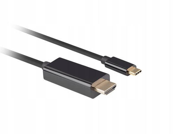 Lanberg USB-C(hane) - hdmi(hane) adapterkabel 1,8m 4K 60Hz svart