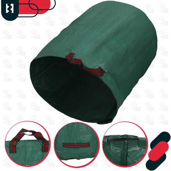 KOTARBAU® Rund, foldbar havekurv til blade og græs 270 L