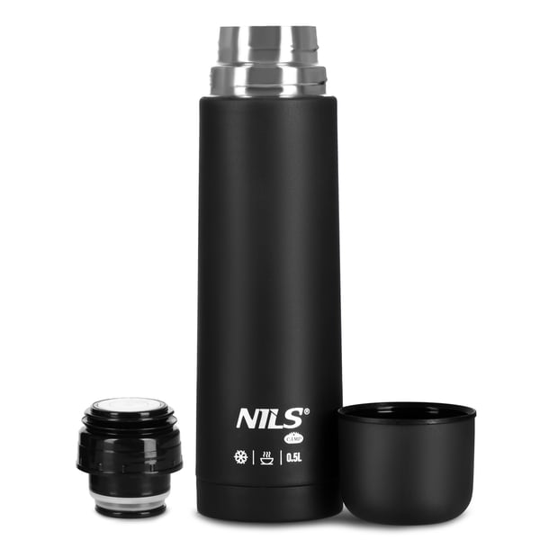 Termosmuki matkailu 500 ml musta NILS CAMP NC3803