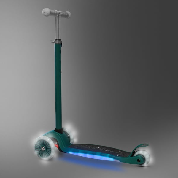 Børnetrottinet grøn NILS FUN HLB1310 LED