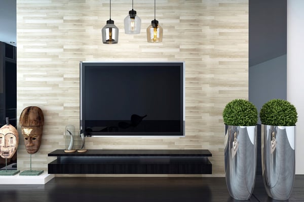 MODERNE ELEGANT HÆNGELAMPE MED GLASSKÆRM