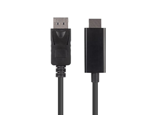 Lanberg DisplayPort (M) V1.1 - HDMI (M) -sovitinkaapeli 1,8 m musta