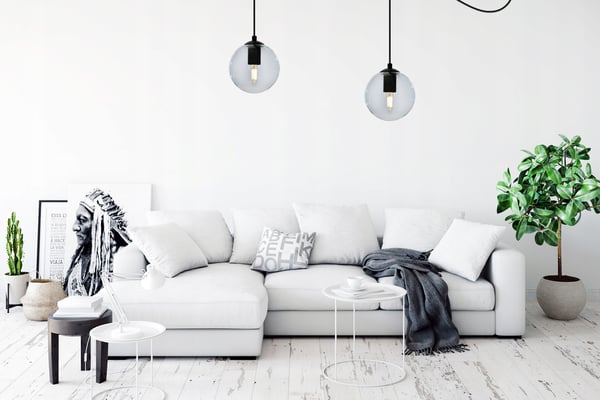 LED-lasipallohämähäkki-kattovalaisin