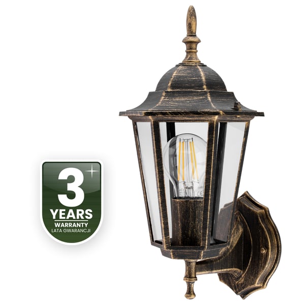 Puutarhaseinävalaisin E27 Ulkojulkisivulyhty Ylöspäin Patina BELLIS LUMILED