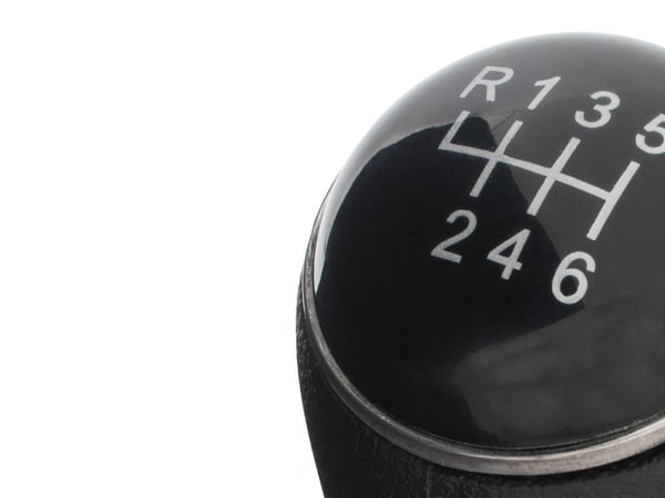 VW Passat B6 06-11 gearknap sort med støvebælg og krom ramme 6 gear