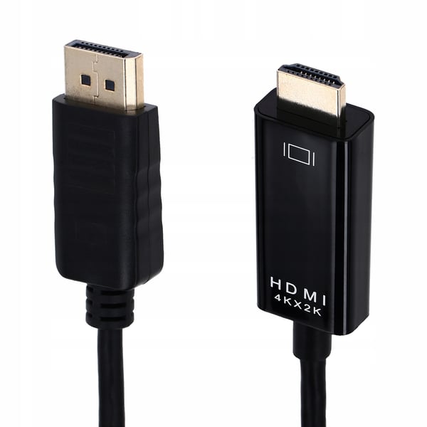 DISPLAY PORT - HDMI -kaapeli 1,8 m DP DisplayPort 4K -sovitinkaapeli - PAWONIK