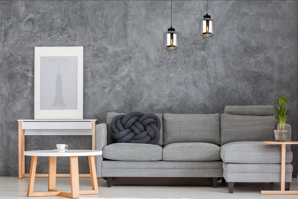 MODERNE ELEGANT HÆNGELAMPE MED GLASSKÆRM