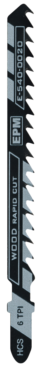 Sticksågblad 100mm 6TPI trä T144D 5 st - E-540-0020