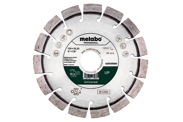 SEGMENTERET DIAMANTKLINGE TIL BETON 125*22,23 MM - ME 628559000