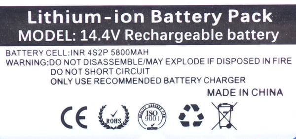 Lenovo T1 Pro batteri 14,4V 5800 mAh svart