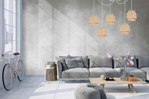 Hængende lampe, loftslysekrone, lampeskærm, boho juta