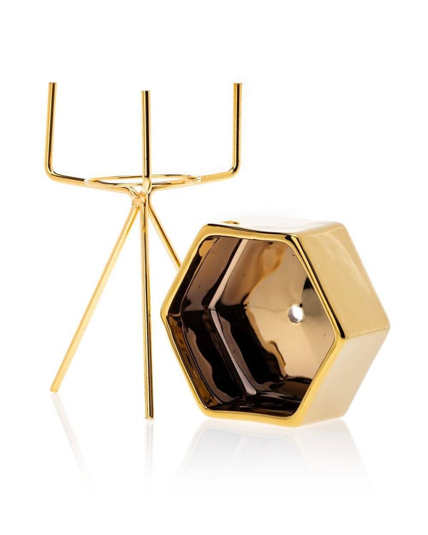 Sashi Guld Blomkruka 16,5 cm