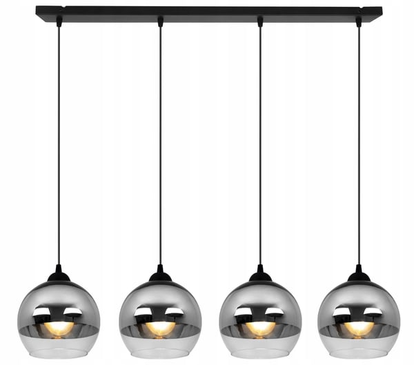 ELEGANT HÆNGELAMPE, GLASLAMPE, KROM LED