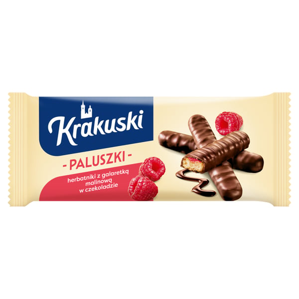Krakuski-tikut vadelmahyytelöllä suklaassa 144 g