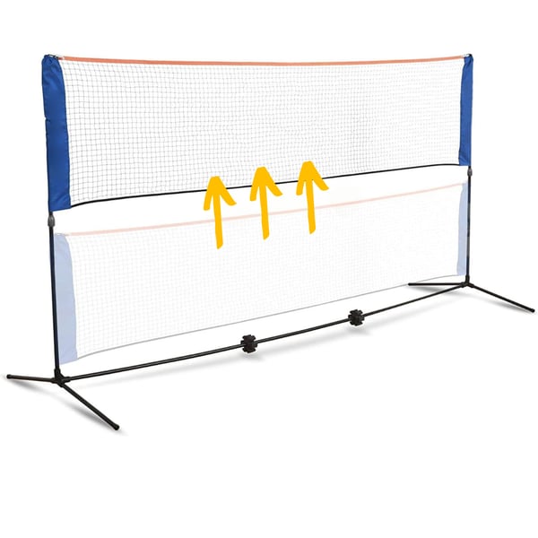 Stort 3-i-1 net volleyball badminton tennis meget høj fars dag