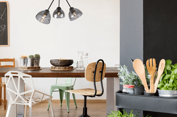 VENICE TRIO LOFTLAMPE, GRAFITLAMPESKÆRME E27
