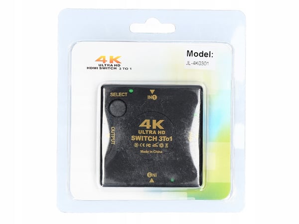 SWITCH 3x HDMI-kytkinjakaja ULTRA HD 4K