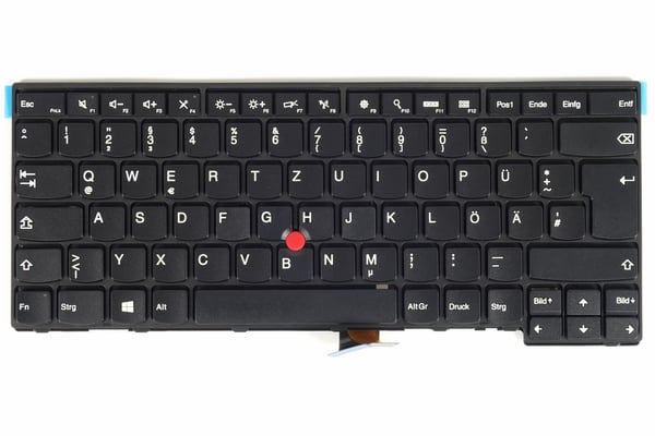 Tradebit - Tastatur für Lenovo ThinkPad | Deutsch DE qwertz | Volle Yhteensopivuus | Hochwertige Materialien | Malli: T431 T440 T440s T440P E431 E440