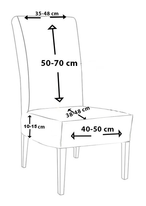 Päällinen L-tuolille, selkänojan korkeus 50-70 cm, valmistettu ekonahasta, musta