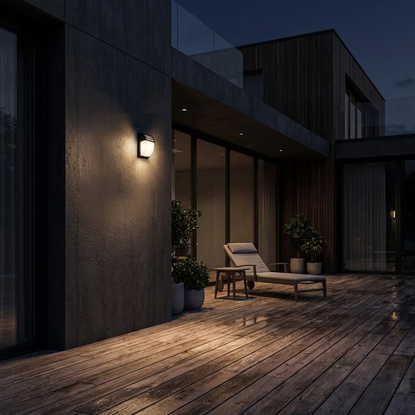 Udendørs væglampe LED E27 25cm LECOS LUMILED