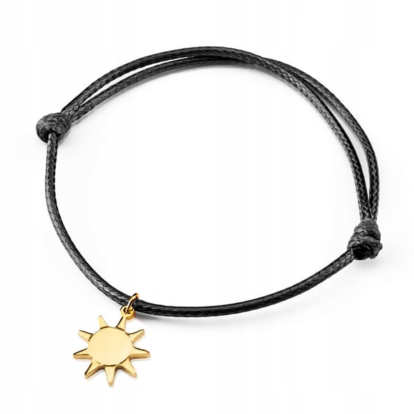 BBS-G SORT snørearmband med SISI-vedhæng BBS-G SORT snørearmband med SISI-vedhæng