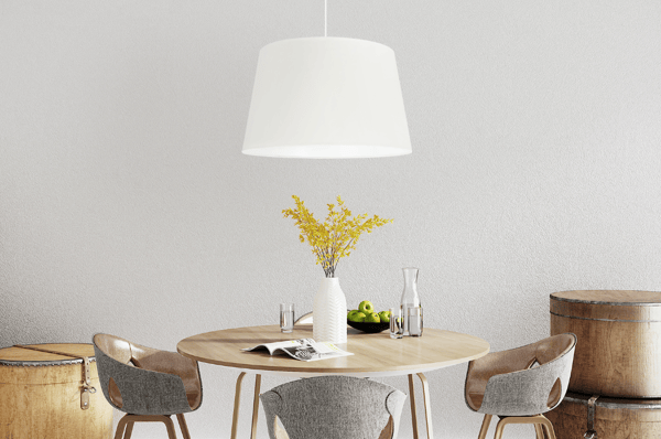 GAJA CONE -RIIPPUVALAISIN, VALKOINEN, 1 LITTEÄ, KERMANVÄRINEN VARJOSTIN, 44 CM
