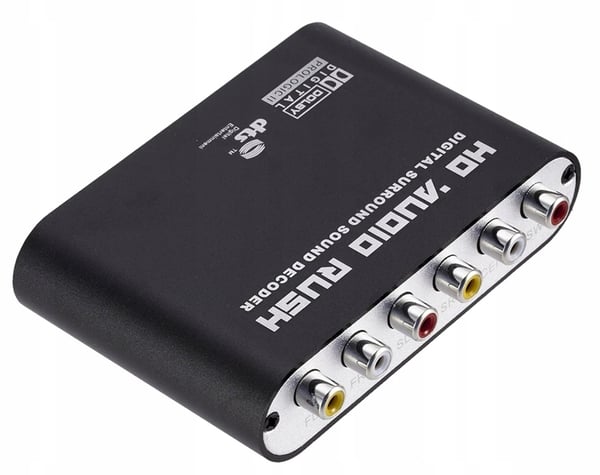 Dekoder OPTISK TOSLINK SPDIF 5.1 ANALOG AC3/DTS