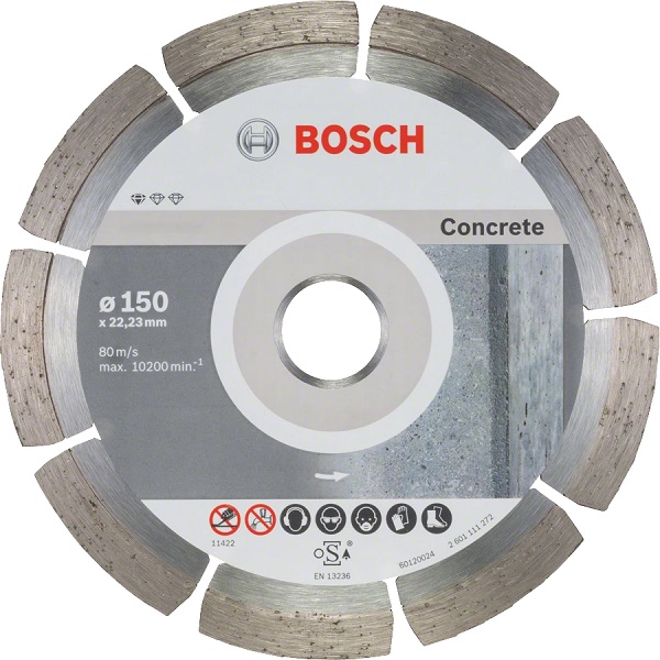 SEGMENTERET BETON DIAMANTKLINGE 150*22,3*2,0 10P - B 2608603241 SEGMENTERET BETON DIAMANTKLINGE 150*22,3*2,0 10P - B 2608603241