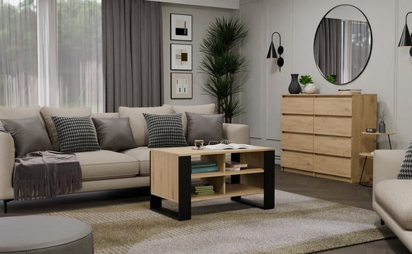Modernt 4P bord EK artisan svart