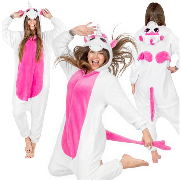 Kigurumi-kostume - enhjørning med stjerner Kigurumi-kostume - enhjørning med stjerner