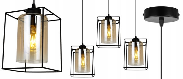 MODERNE ELEGANT GLAS HÆNGELAMPE