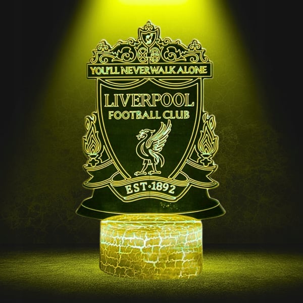 Liverpool FC Anfield 16 LED 3D Barnbordsnattlampa + Fjärrkontroll
