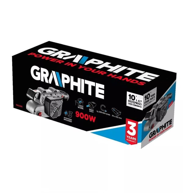 BÅNDSLIBEMASKINE 900W BÅND 76*533MM - T 59G395