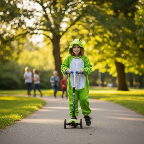 Børnepyjamas frø heldragt kigurumi børneudklædning 122-128 Heldragt til børn 001pcN frø - 122-128
