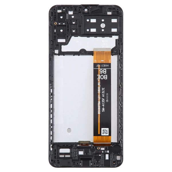 Original Samsung SM-M135F Galaxy M13 LCD + Touchskærm (IPS) Sort Ramme