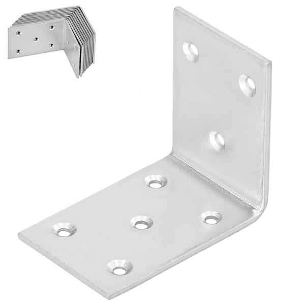 Kotarbau® Kirvesmiehen kulmaliitin ruostumatonta terästä sinkittyä 55 x 45 x 35 mm 12 kpl:n sarja