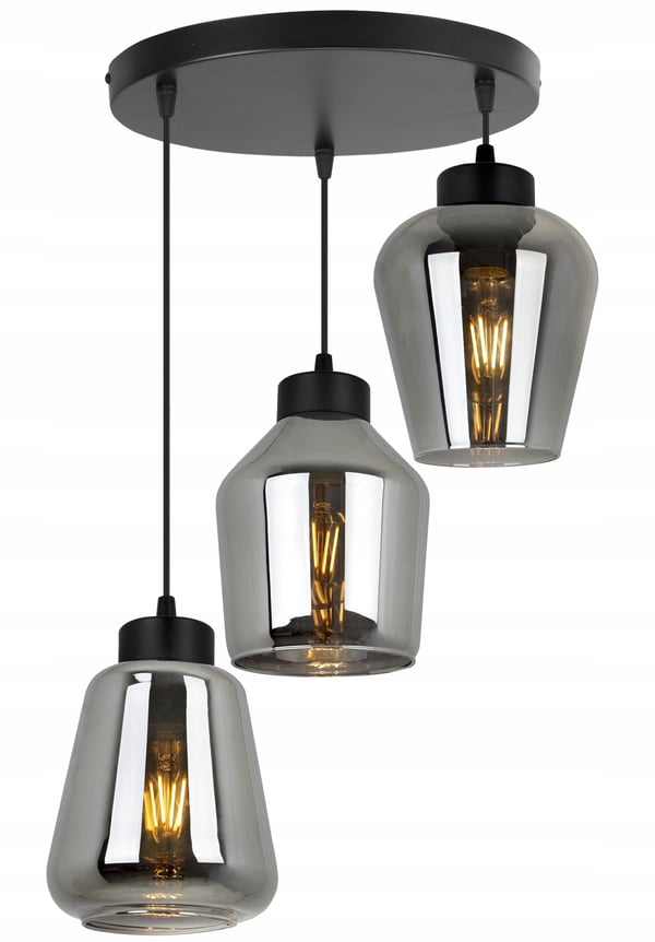 MODERNE ELEGANT HÆNGELAMPE MED GLASSKÆRM