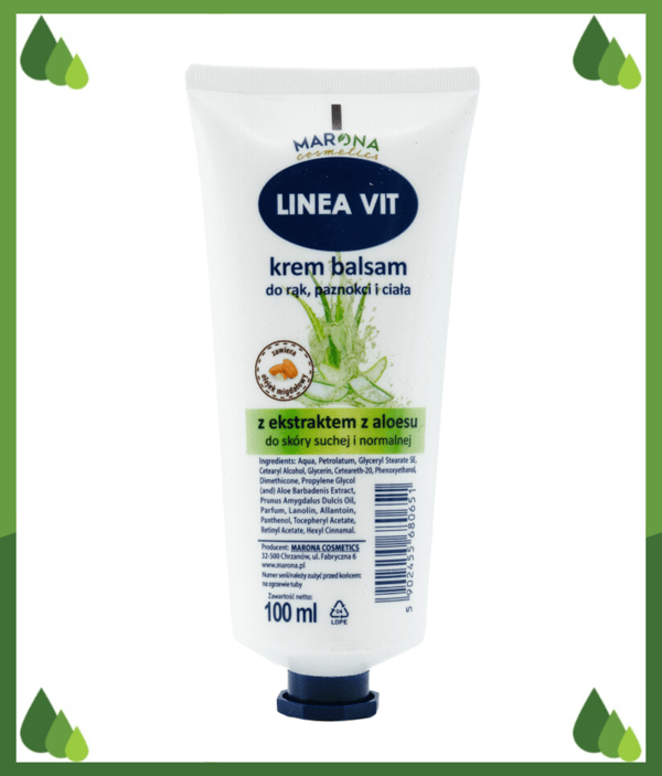 Linea Vit kräm 100 ml med aloe vera-extrakt