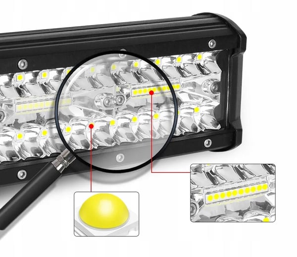 Lastbilarbejdslampe LED-bjælke 17 cm 120W 12 24V CREE Lang rækkevidde