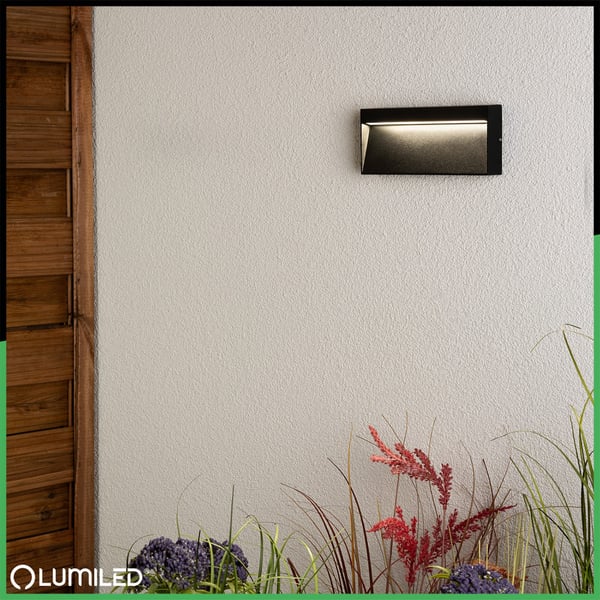 Ulkopuutarhavalaisin, Julkisivuseinävalaisin, 6 W LED IP54, PIVAR LUMILED