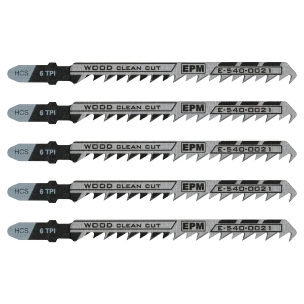PISTOSAHAN TERÄ 100 MM 6TPI PUU T101D 5 KPL - E-540-0021