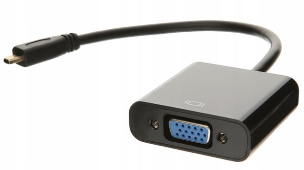 Micro HDMI til VGA ADAPTER DSUB KONVERTER + LYD