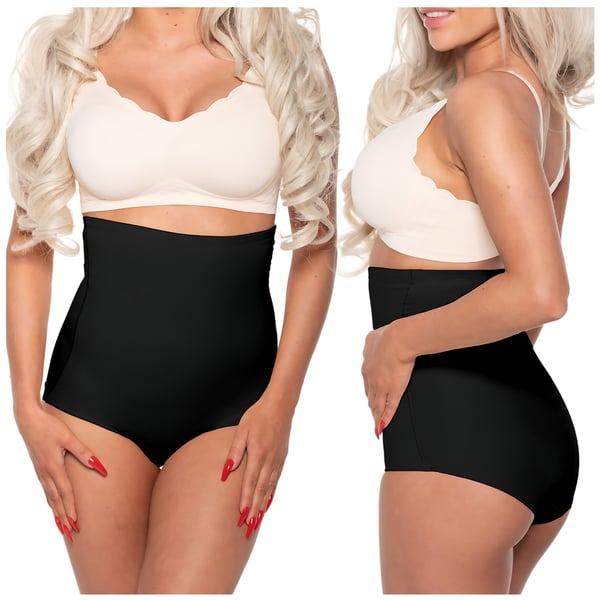 Shapewear-trusser til kvinder med silikonebånd, slankende, størrelse M