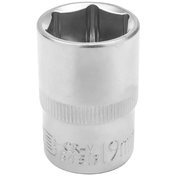 JCB 1/2" 19 mm 6-kantet Cr-V topnøgle