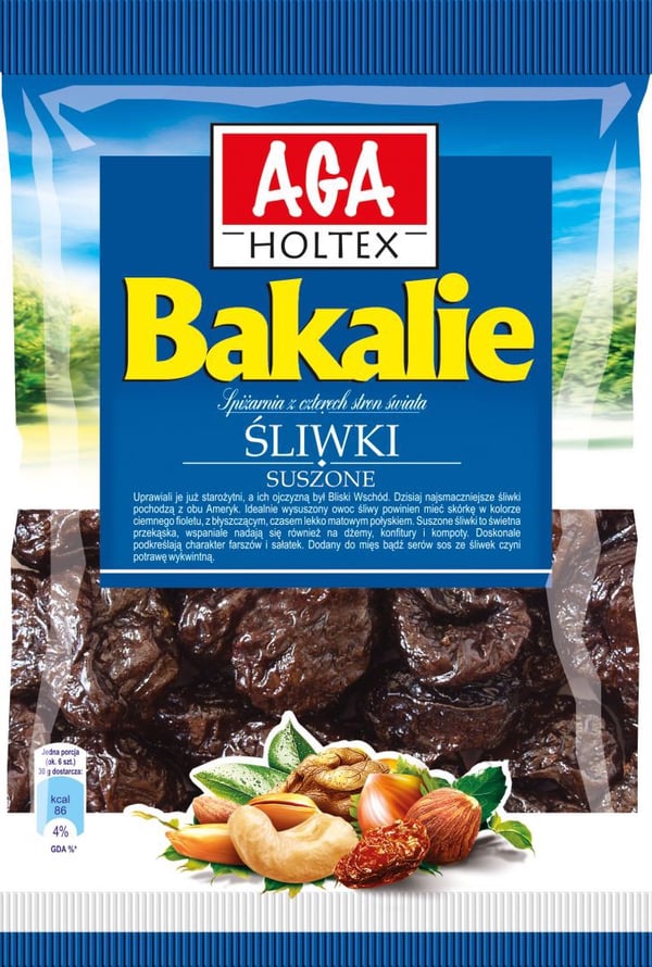 Aga Holtex Kalifornian luumut 120 g kuivatut hedelmät Aga Holtex Kalifornian luumut 120 g kuivatut hedelmät