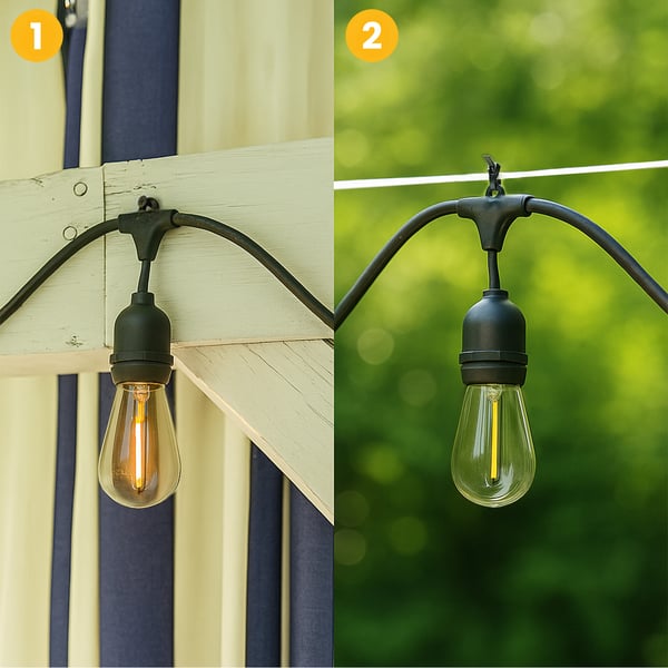 Puutarhan valolanka MALUS 15m 30x E27 LUMILED
